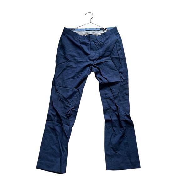 Banana Republic Other - Banana Republic Mens Wool Pants 35x32 Tailored Slim Fit Lanificio Cerruti Navy